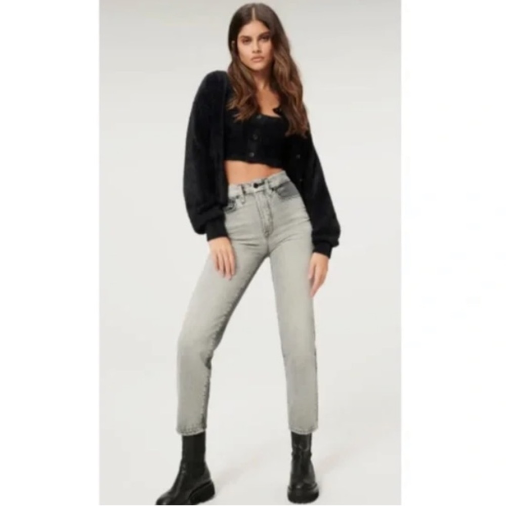 Good American Vintage Two Tone Jean black and gray classic jeans 0/25​​
